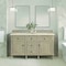James Martin Vanities 60'' Double Vanity, Whitewashed Oak w/ 3 CM Eternal Marfil Quartz Top 424-V60D-WWO-3EMR - alternate 2